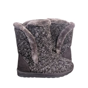 Fur Lined Sweater Boots